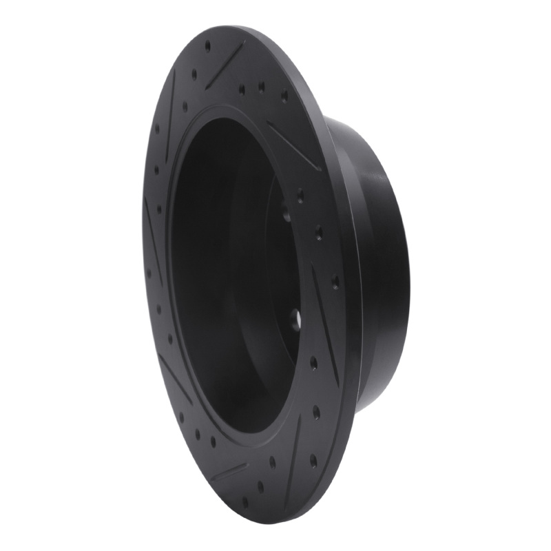 Jeep Grand Cherokee Brake Rotor (1) - Rear Right - R1 Concepts - Drilled & Slotted - Black - `99-`04